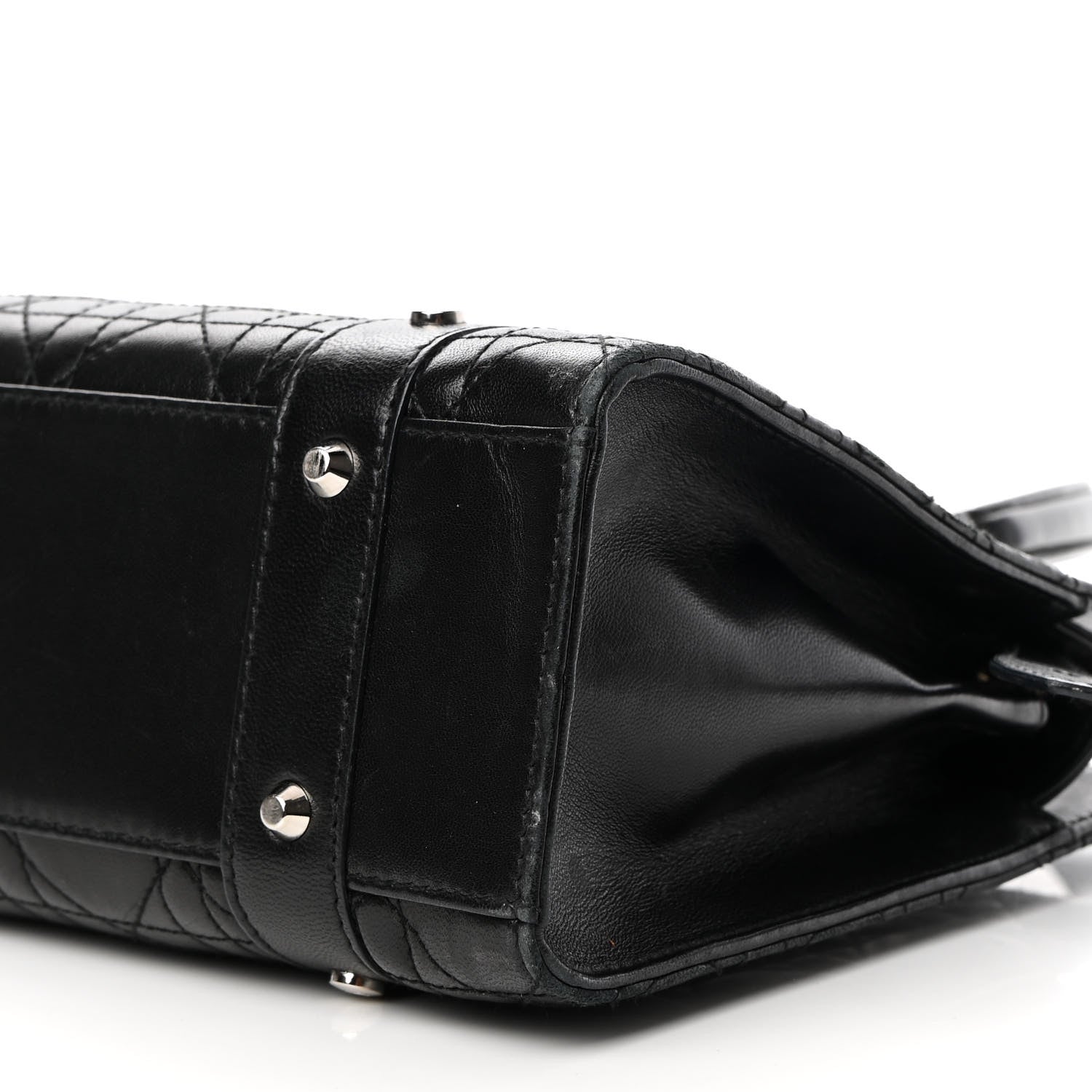 Christian Dior Lambskin Cannage Soft Lady Dior East West Black 7 of 10