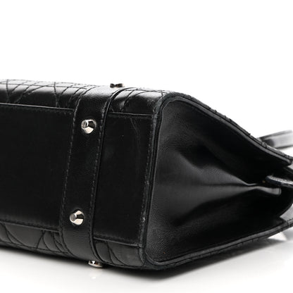 Christian Dior Lambskin Cannage Soft Lady Dior East West Black 7 of 10