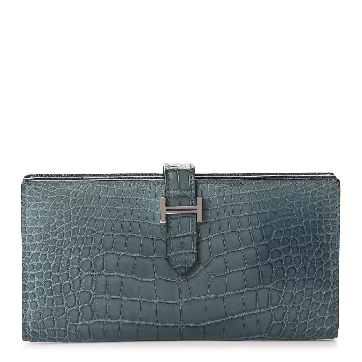 Hermes Matte Alligator Bearn Wallet Colvert 1 of 9