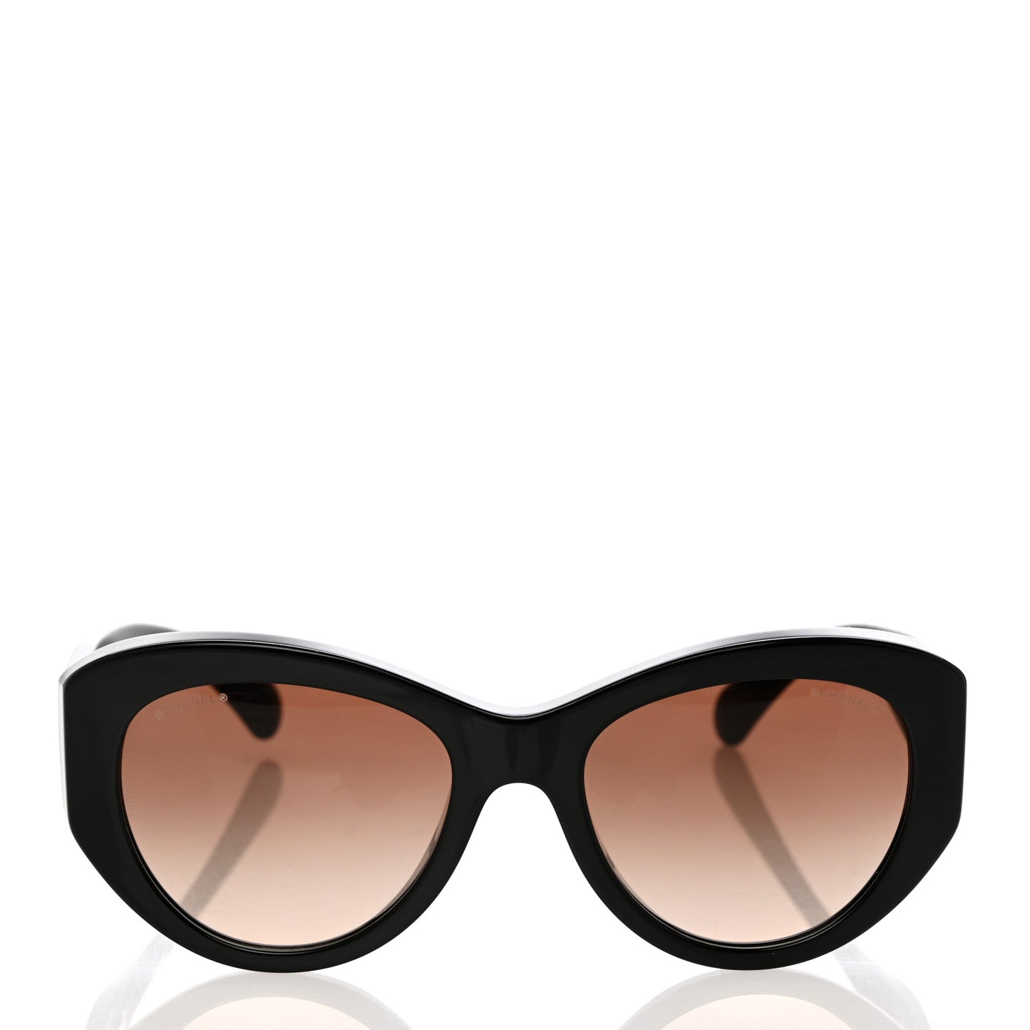 Acetate Butterfly Large CC Sunglasses 5492-A Black