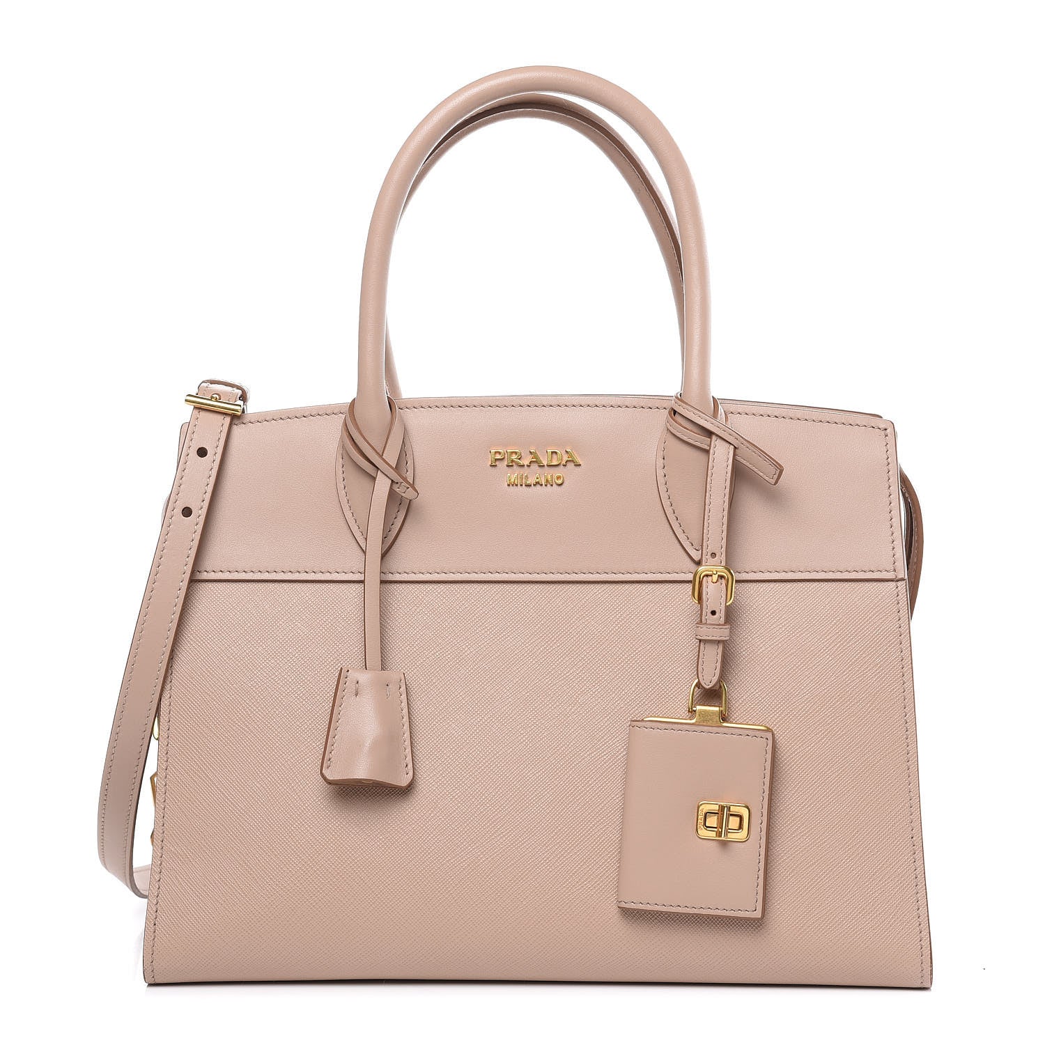 Prada Saffiano City Calfskin Medium Esplanade Cammeo 1 of 10