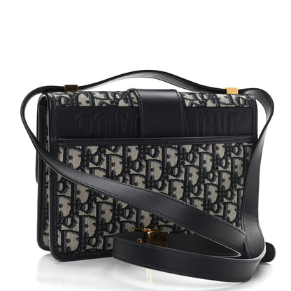 Christian Dior Oblique 30 Montaigne Flap Bag Blue 3 of 11