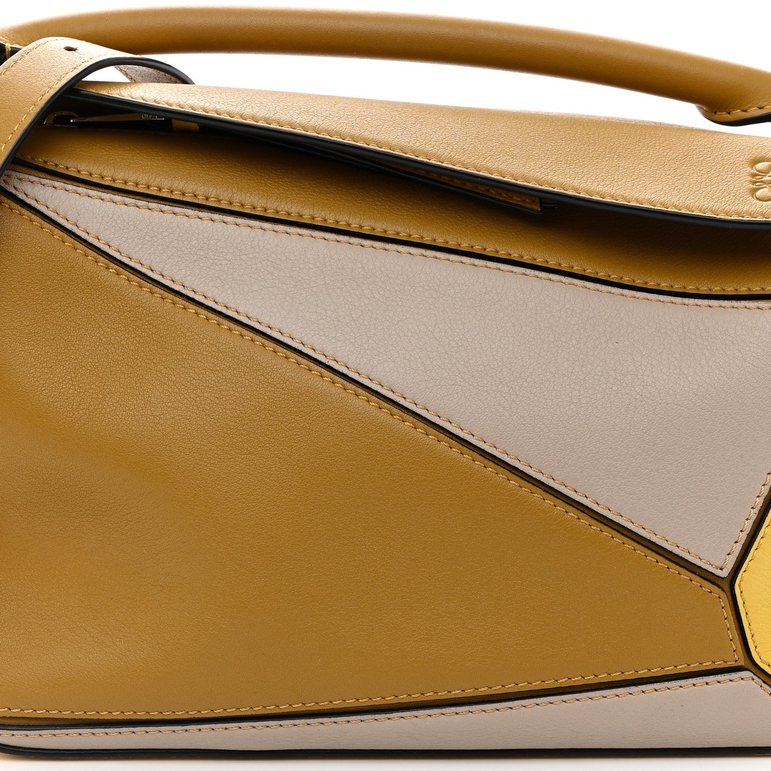 Loewe Calfskin Small Puzzle Bag Ocre Yellow 7 of 14