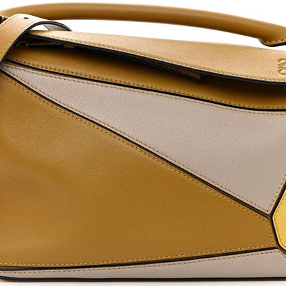 Loewe Calfskin Small Puzzle Bag Ocre Yellow 7 of 14
