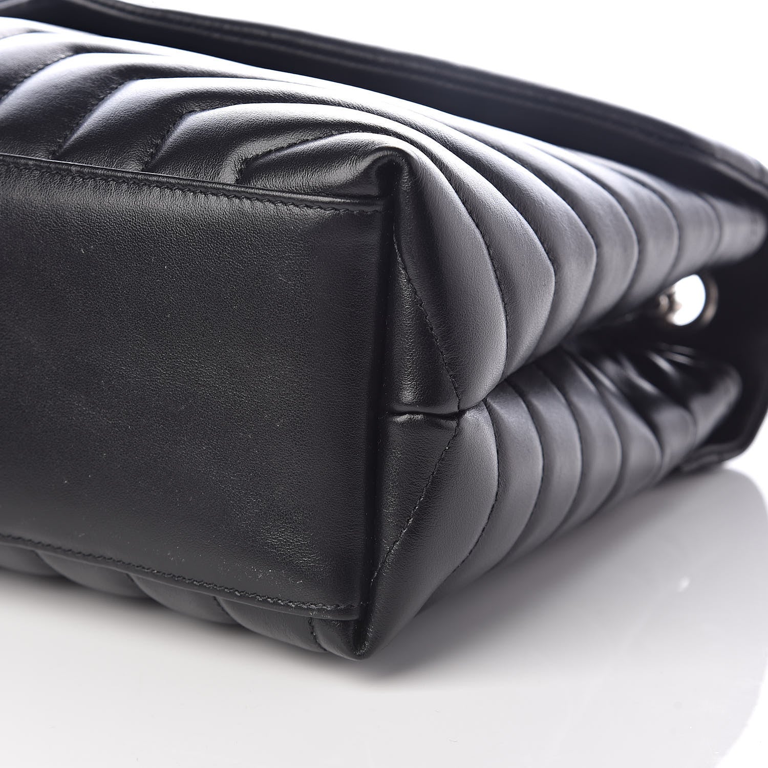 Saint Laurent Calfskin Y Quilted Monogram Medium Loulou Chain Satchel Black 10 of 10