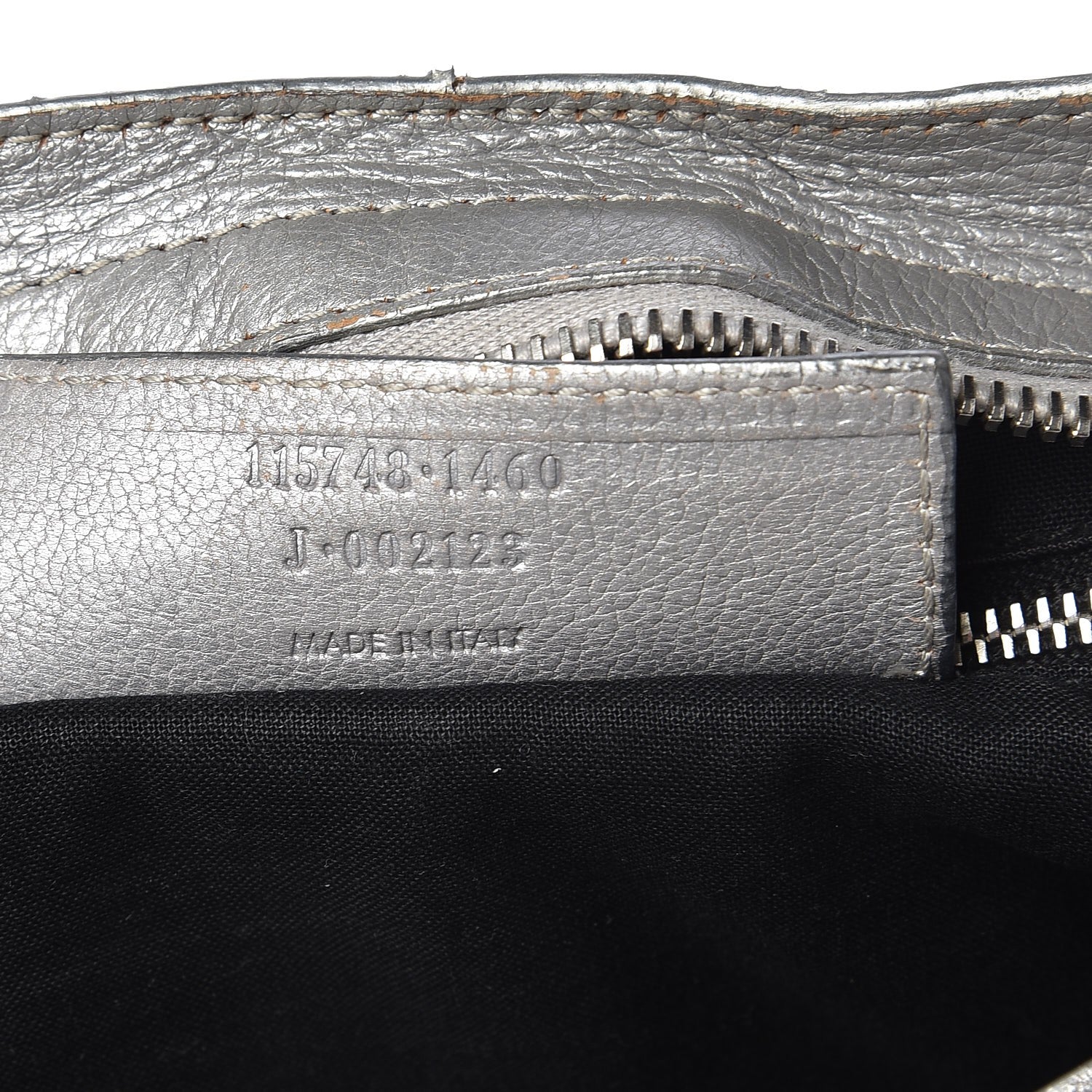 Balenciaga Pearlescent Goatskin Classic Palladium Hardware City Gris Gris Light 8 of 12