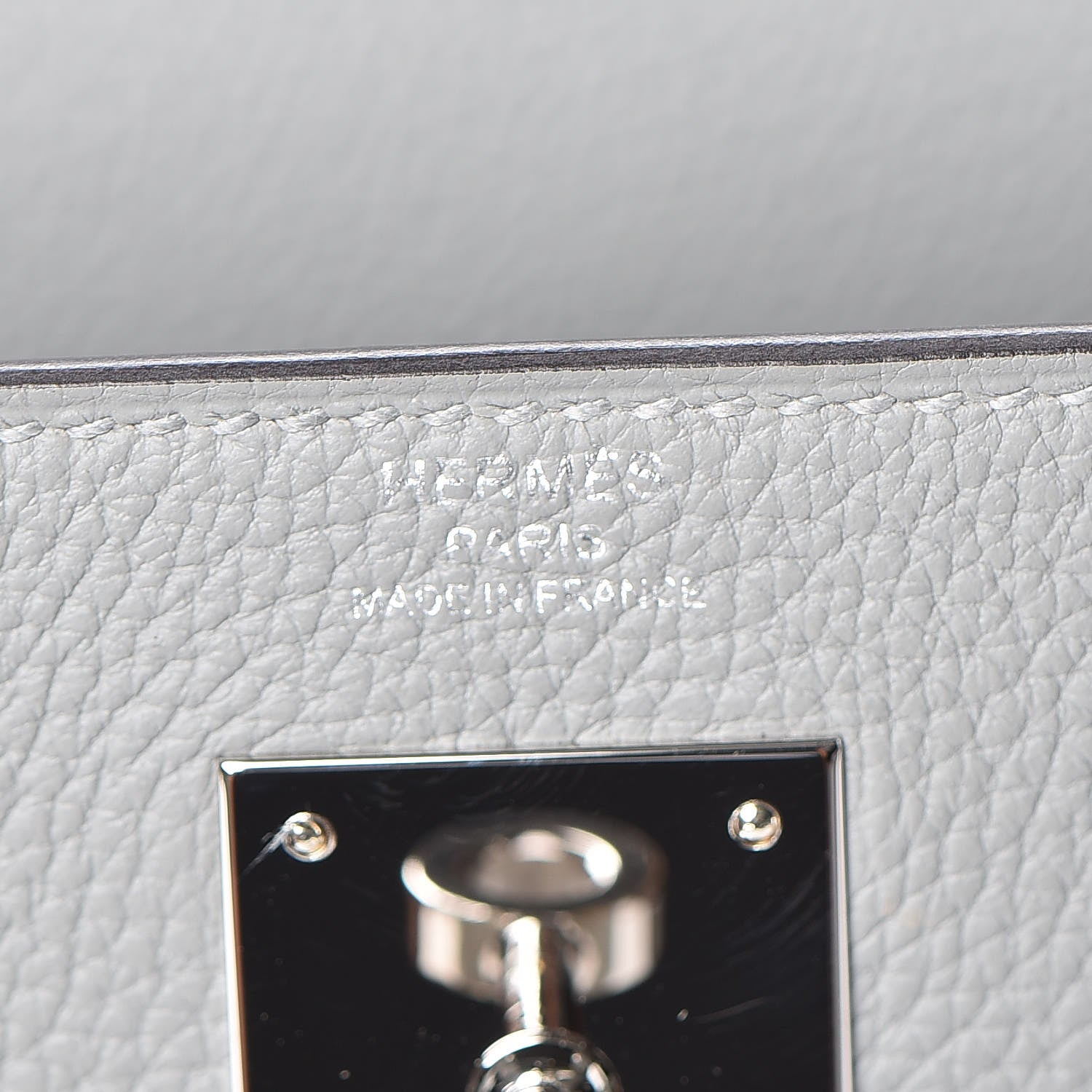 Hermes Togo Kelly Retourne 28 Gris Mouette 30 of 40