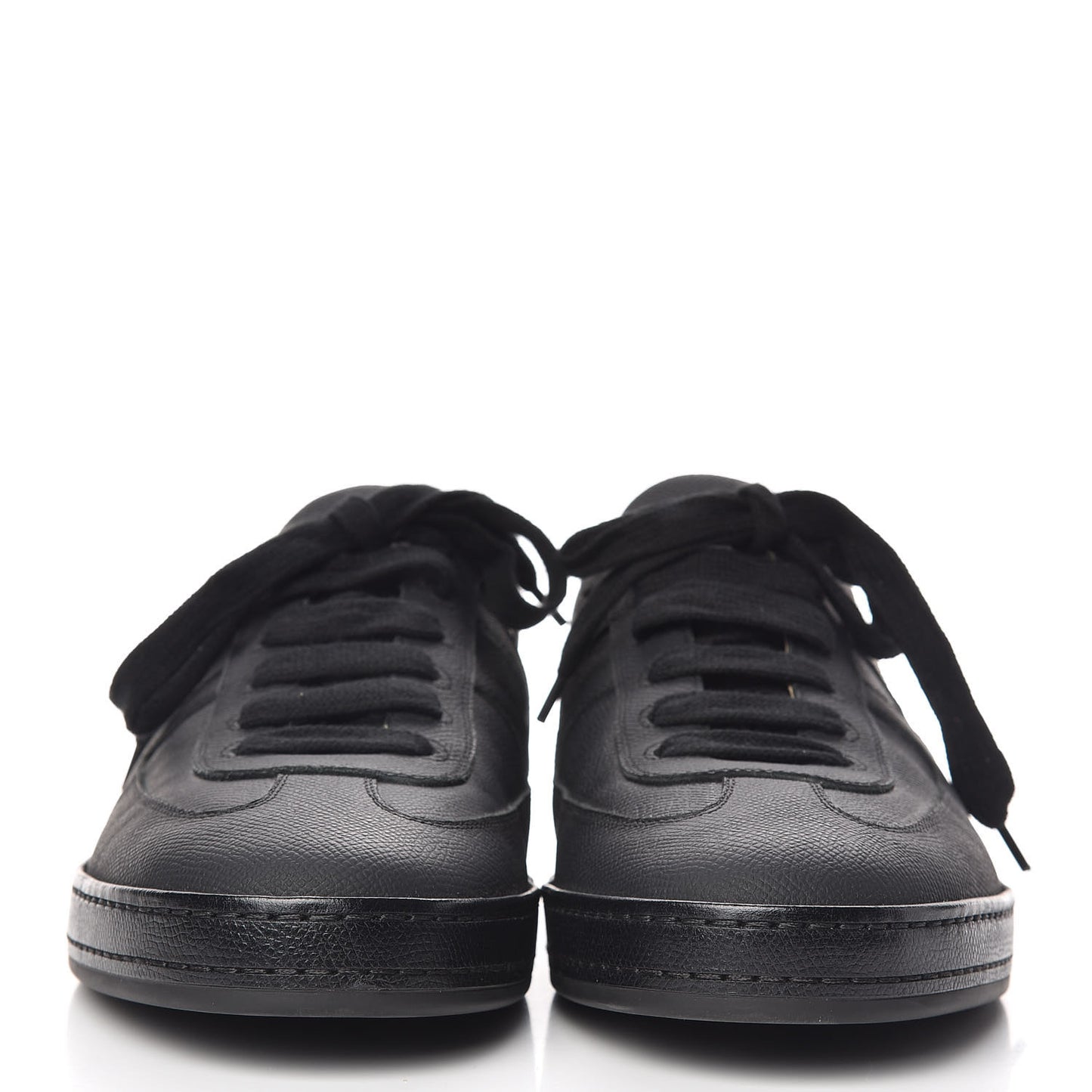 Matte Epsom Calfskin Mens Olympic Sneakers 43 Black