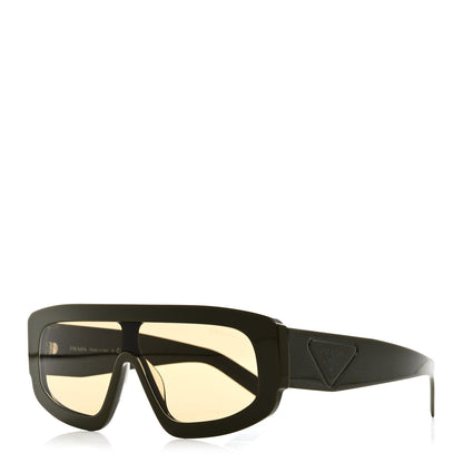 Prada Acetate Shield Sunglasses SPR D10 Oliva 1 of 7