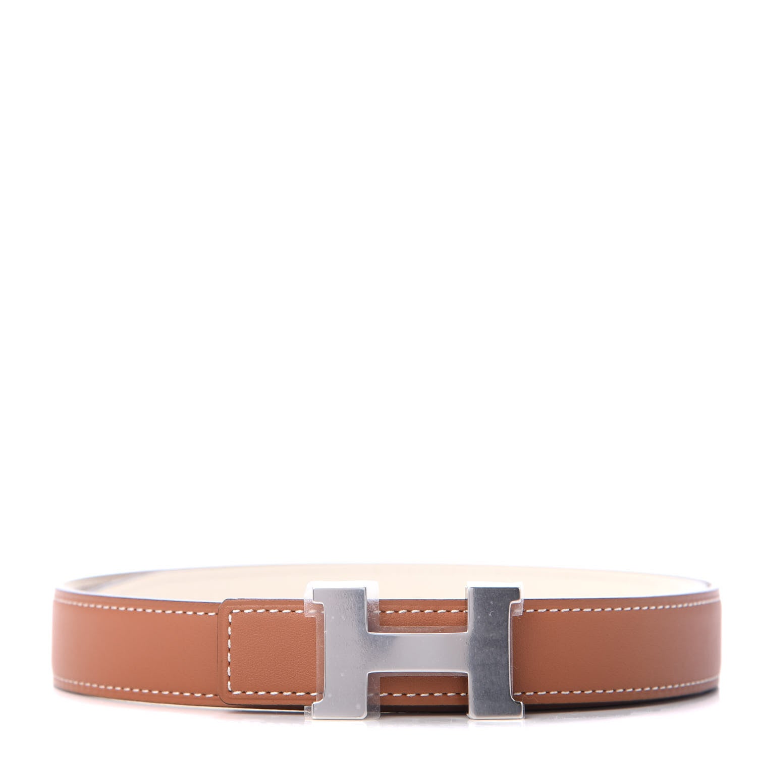 Hermes Swift Epsom 24mm H Belt 75 Nata Gold 1 of 3