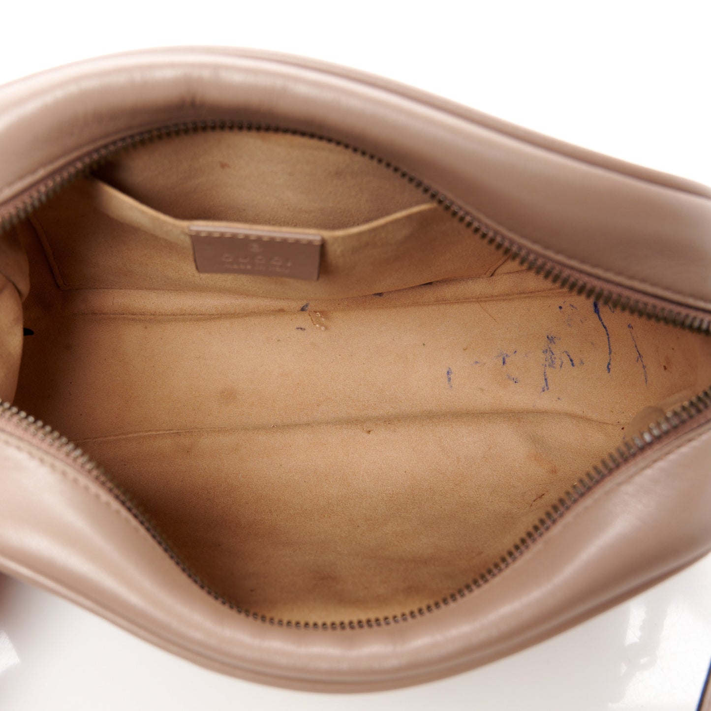 Calfskin Matelasse Small GG Marmont Chain Shoulder Bag Porcelain Rose