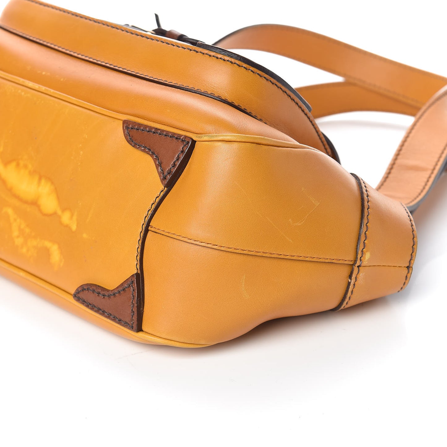 Vitello Shoulder Bag Ocra Noce