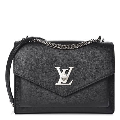 Louis Vuitton Soft Calfskin My Lockme Chain Bag BB Black 1 of 10