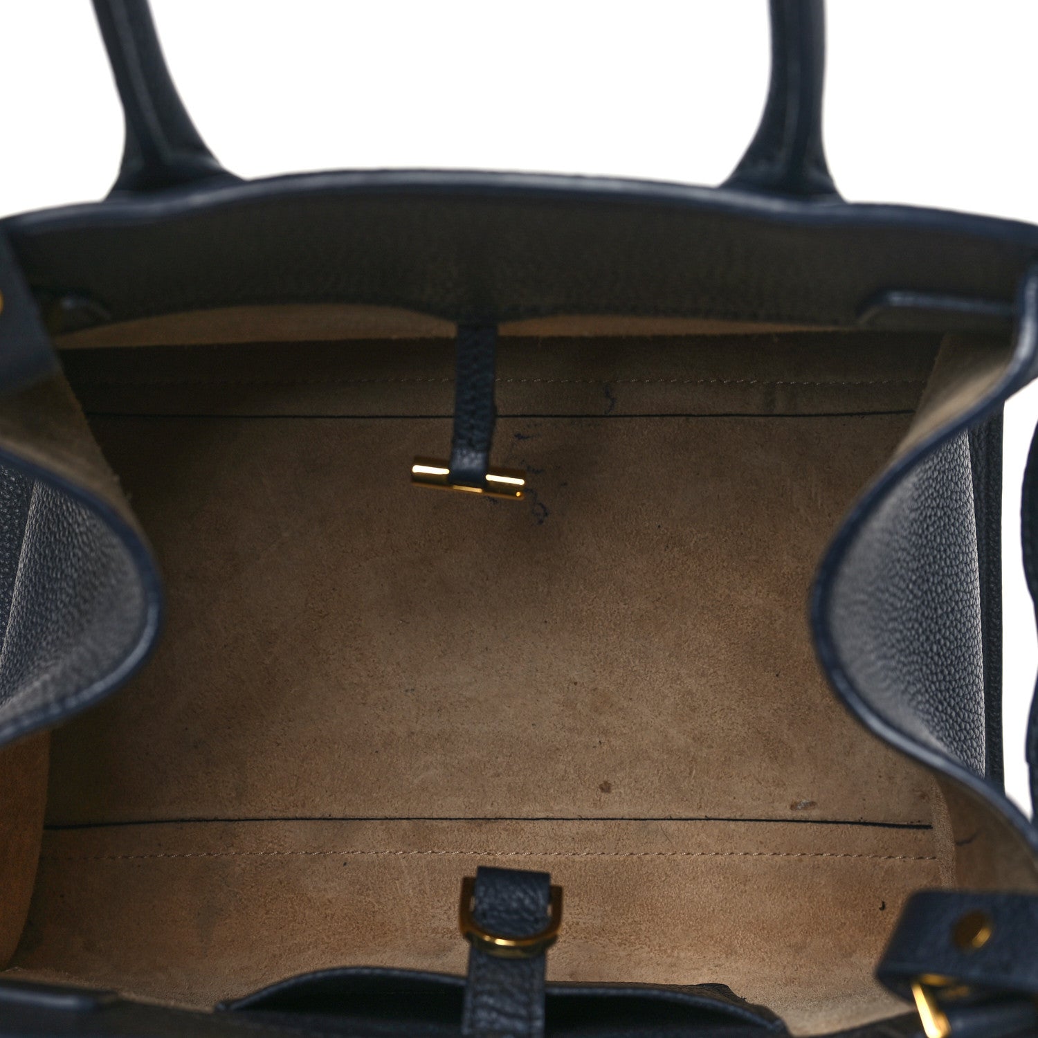 The Row Grained Calfskin Soft Margaux 10 Navy 5 of 11