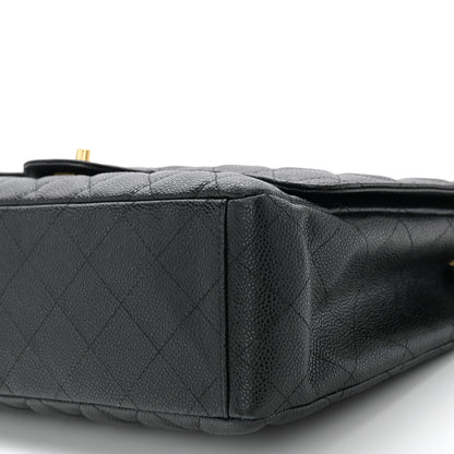 Chanel Caviar Quilted Maxi Single Flap Black 10 of 11