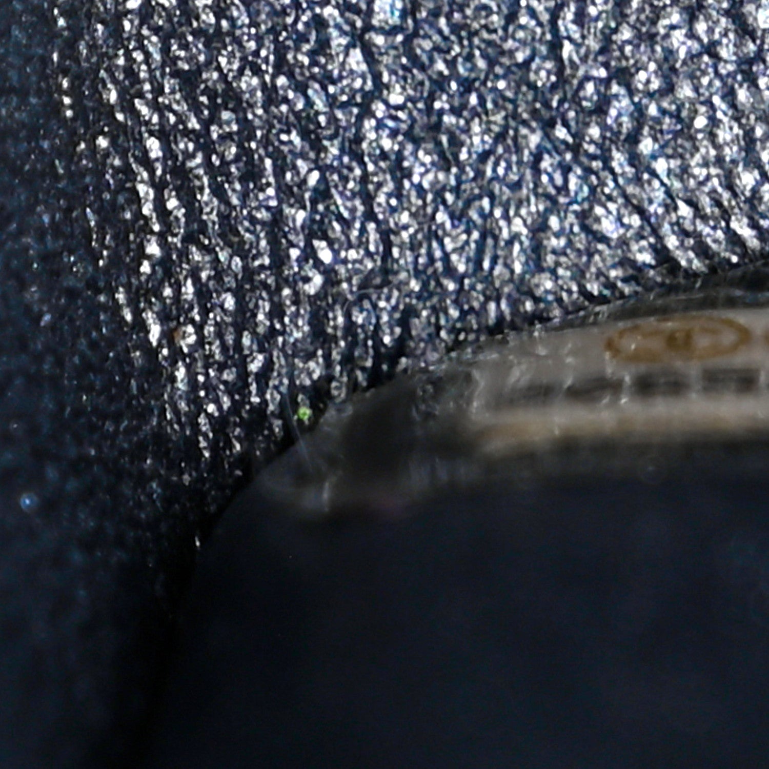 Chanel Metallic Caviar Quilted Maxi Double Flap Charcoal 7 of 10