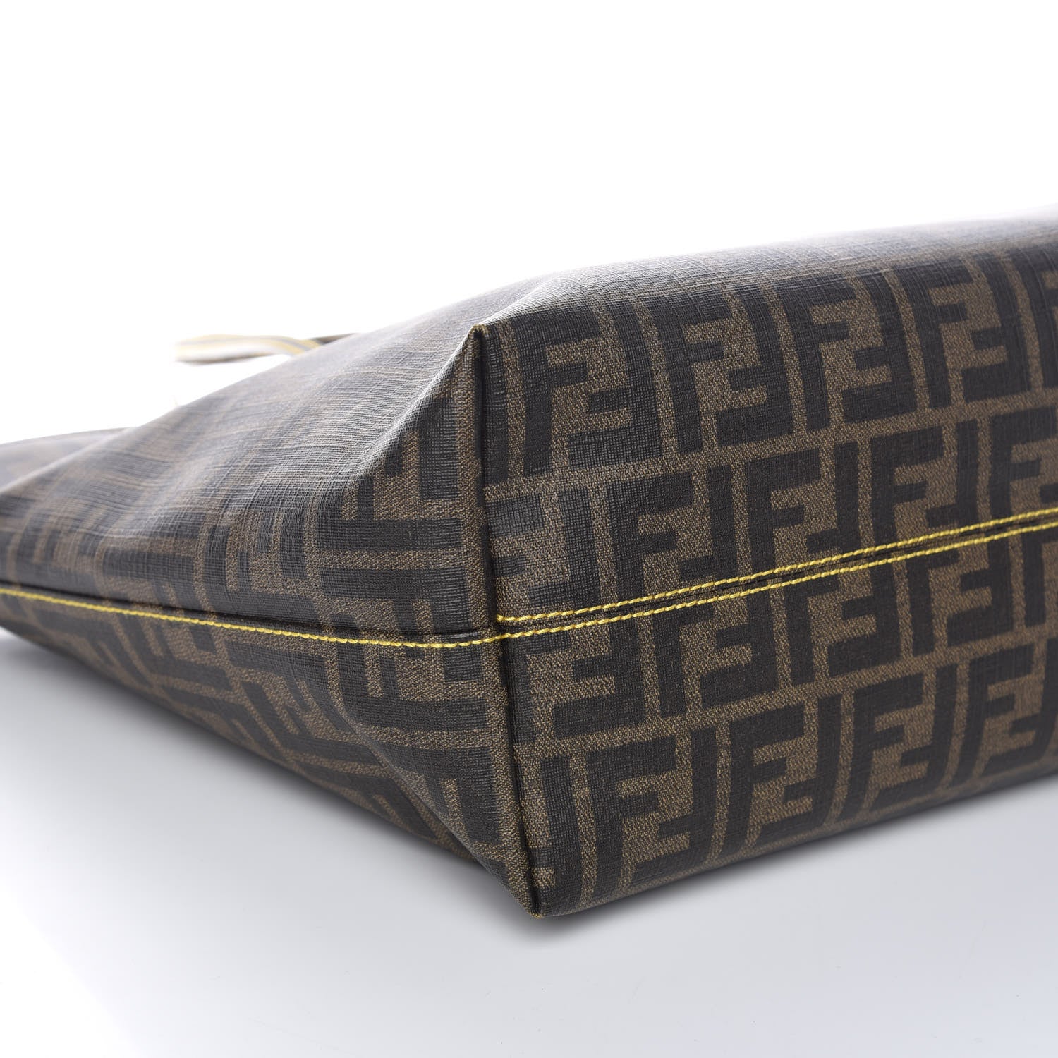 Fendi Zucca Spalmati Medium Roll Tote Tobacco Giallo 5 of 10