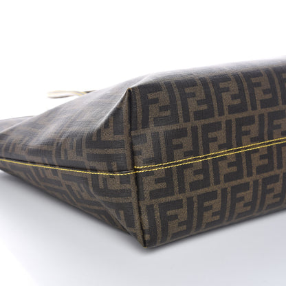 Fendi Zucca Spalmati Medium Roll Tote Tobacco Giallo 5 of 10