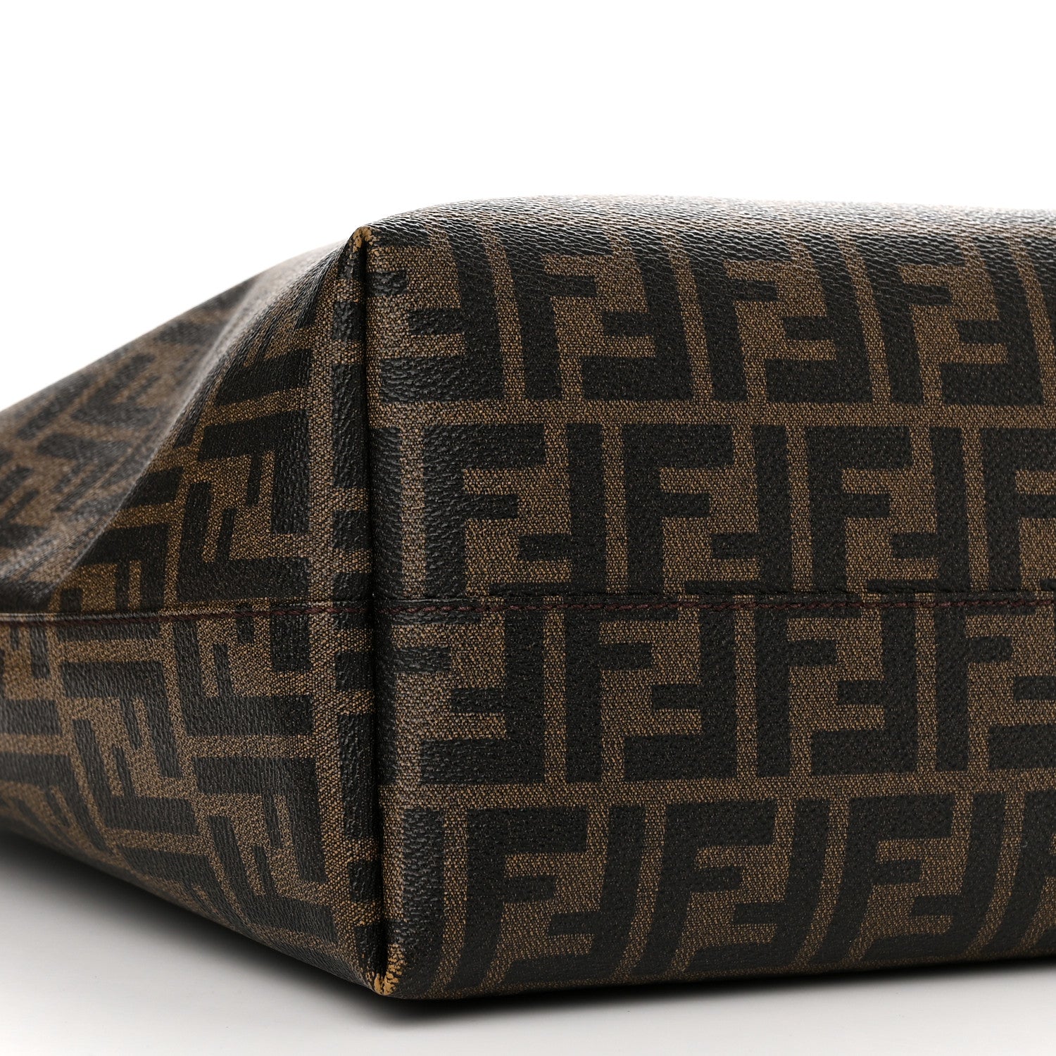 Fendi Zucca Spalmati Medium Roll Tote Tobacco Blue 10 of 18