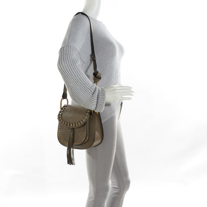Chloe Calfskin Small Hudson Shoulder Bag Merino Grey 2 of 7