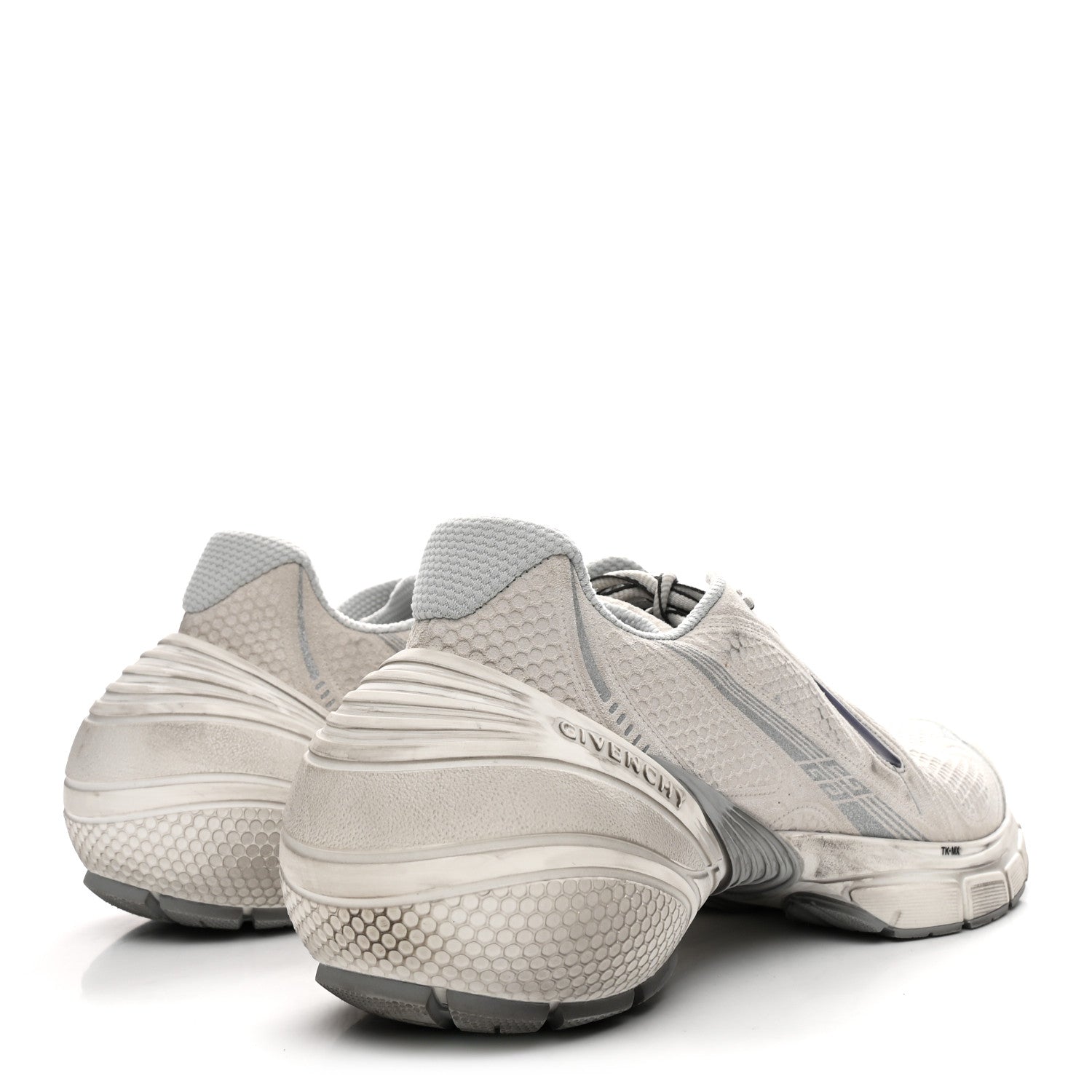 Givenchy Suede Calfskin TK MX Sneakers 44 Light Grey 5 of 9