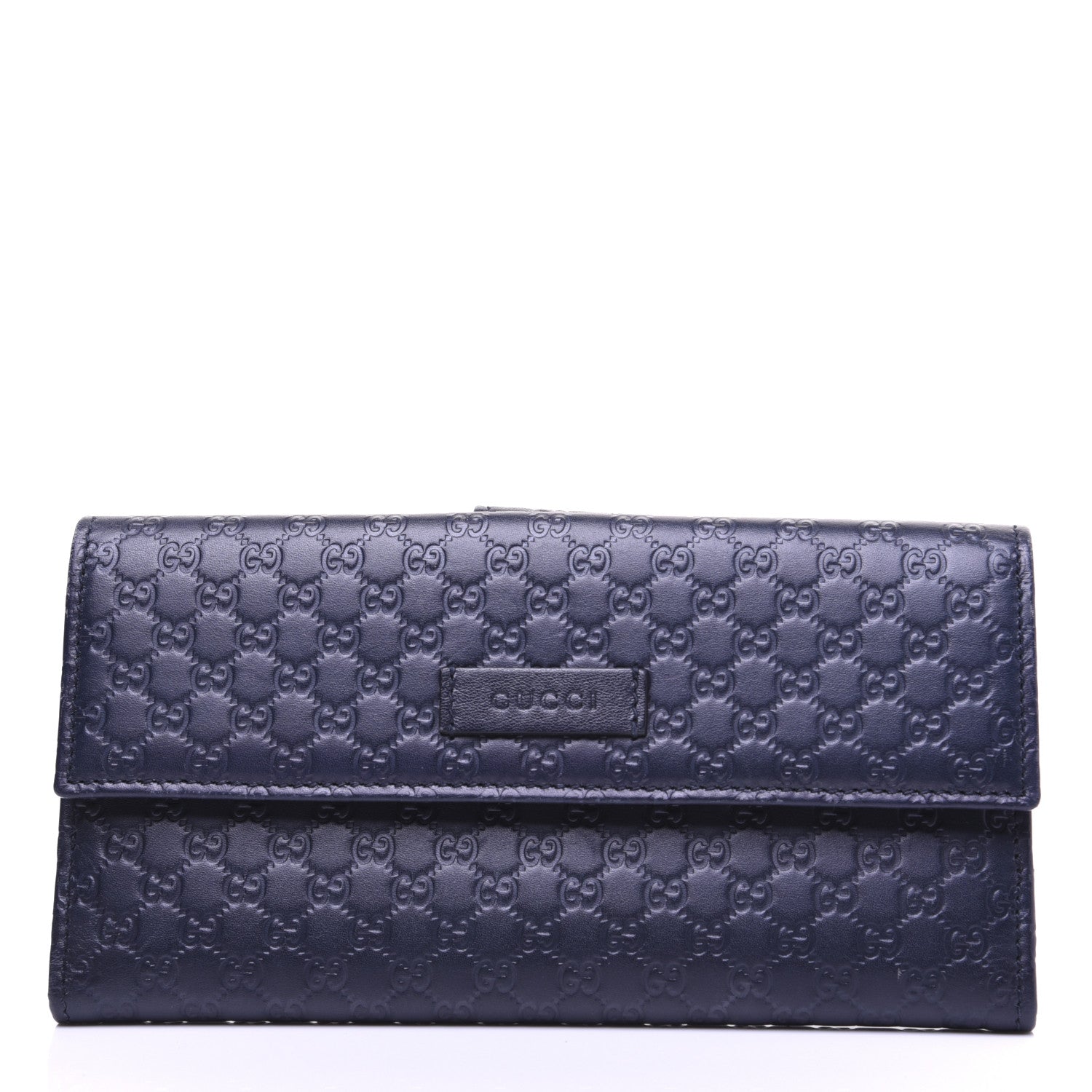 Gucci Microguccissima Continental Flap Wallet Navy 1 of 14