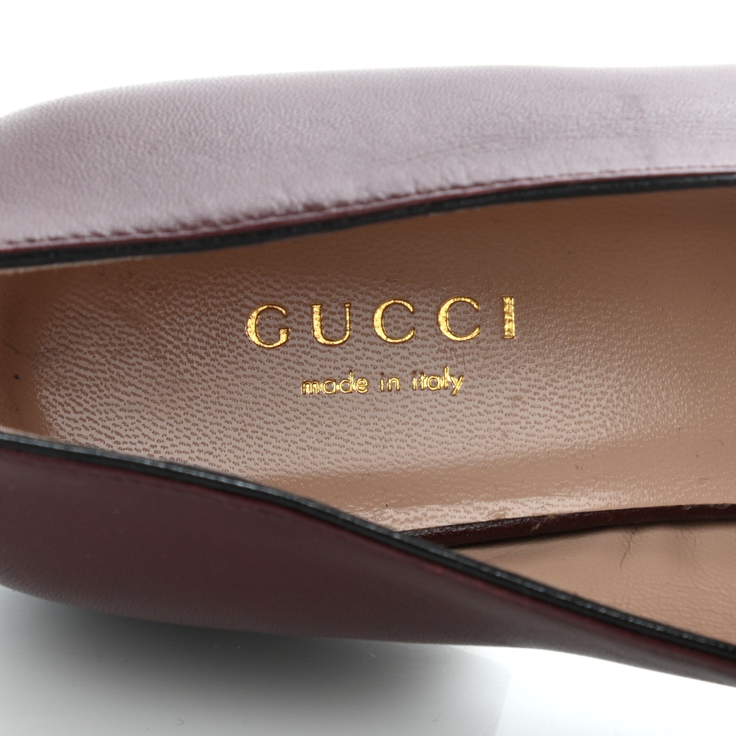 Gucci Malaga Kid Womens GG Marmont Loafers 35 Vintage Bordeaux 6 of 10