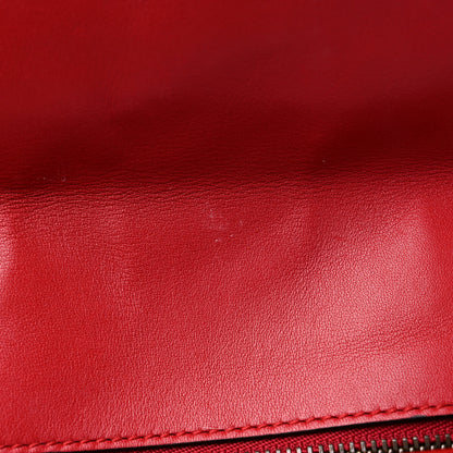 Gucci Calfskin Matelasse Small GG Marmont Shoulder Bag Hibiscus Red 14 of 21