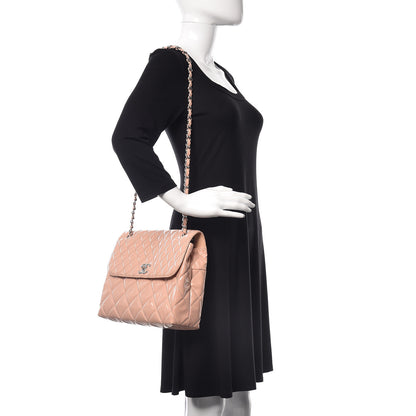 Chanel Vinyl Quilted In The Business Flap Bag Pink 2 of 10