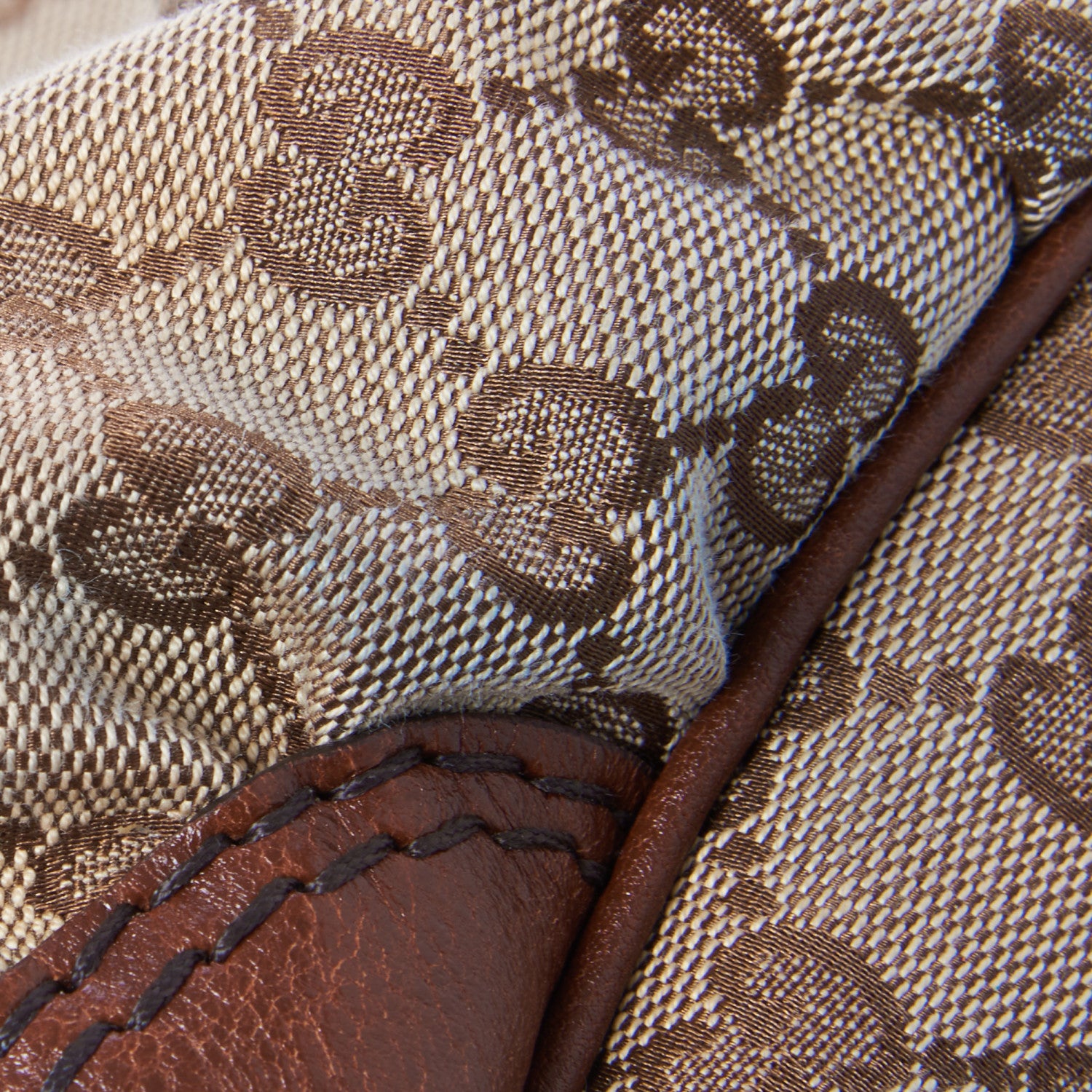 Gucci Monogram Medium Jockey Tote Dark Brown 11 of 11