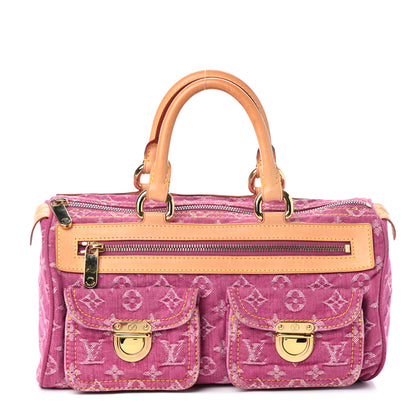Louis Vuitton Monogram Denim Neo Speedy Fuchsia 1 of 9