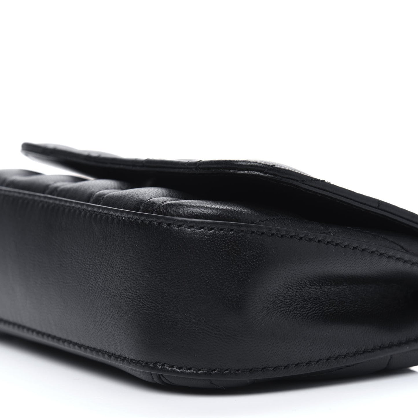 Nappa Quilted Virtus Evening Bag Black