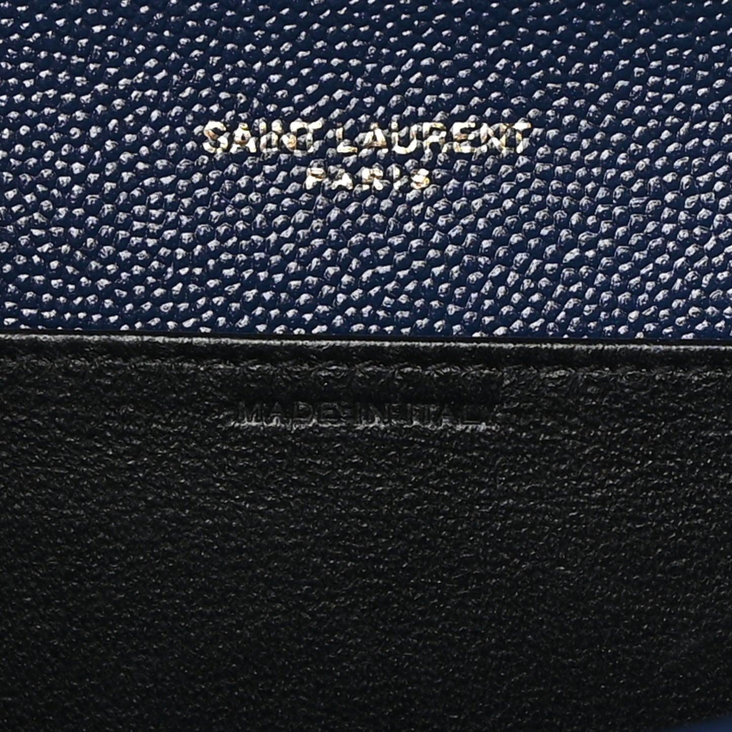 Grain De Poudre Monogram Uptown Chain Wallet Blue Charron