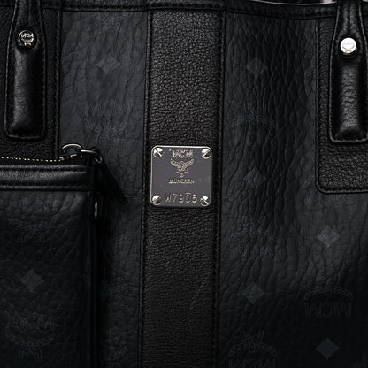 MCM Visetos Medium Liz Reversible Shopper Tote Black 7 of 14