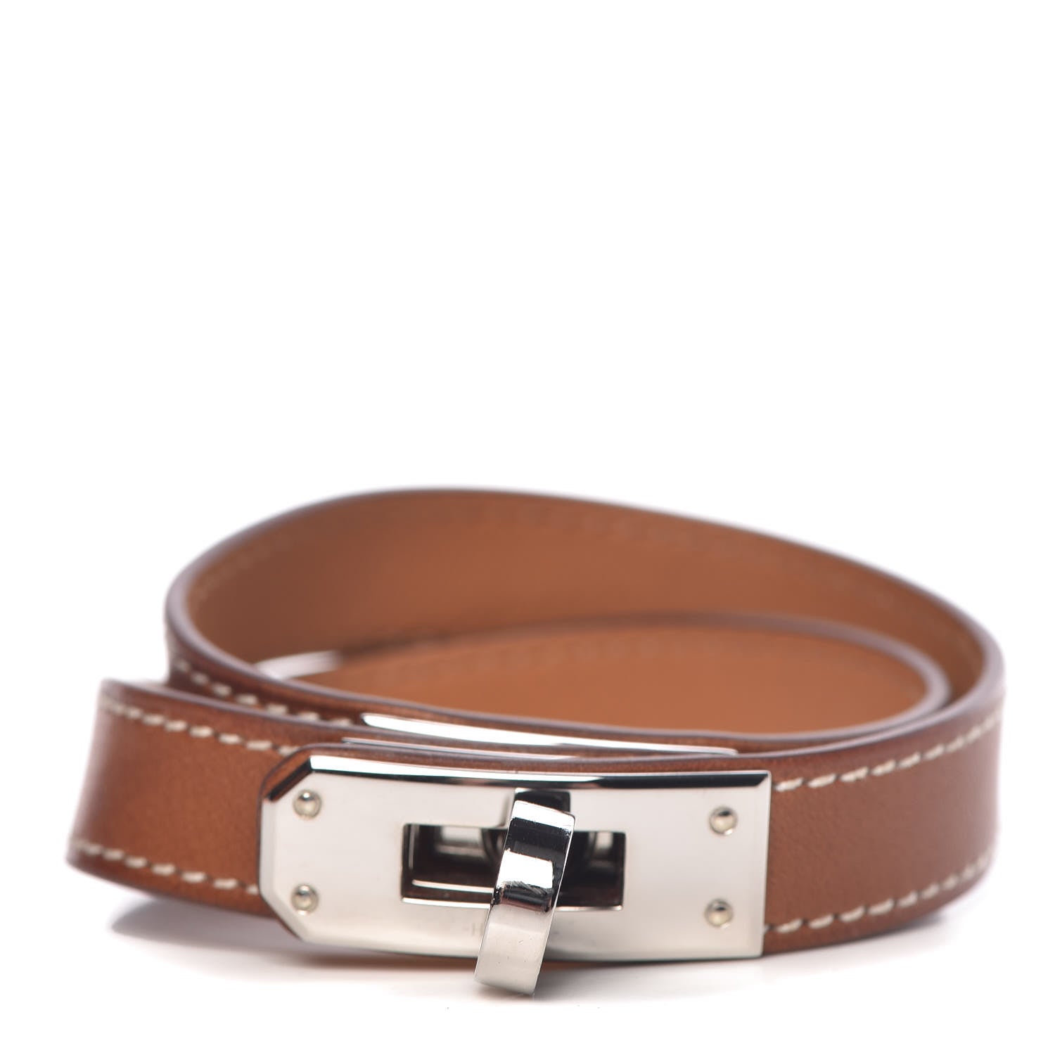 Hermes Barenia Kelly Double Tour Bracelet S Fauve 1 of 9
