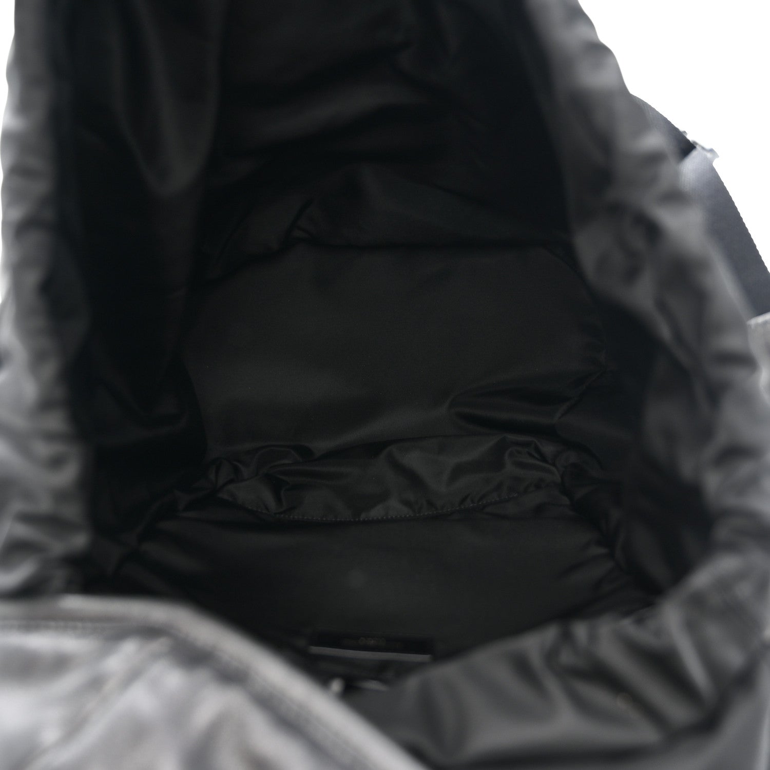 Saint Laurent Lambskin Logo Debossed Backpack Black 5 of 10