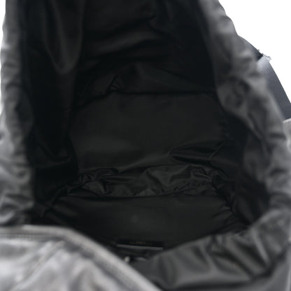 Saint Laurent Lambskin Logo Debossed Backpack Black 5 of 10