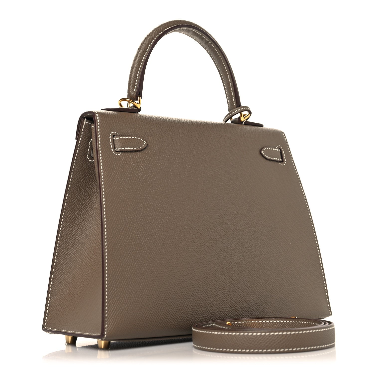 Hermes Epsom Kelly Sellier 25 Etoupe 2 of 13
