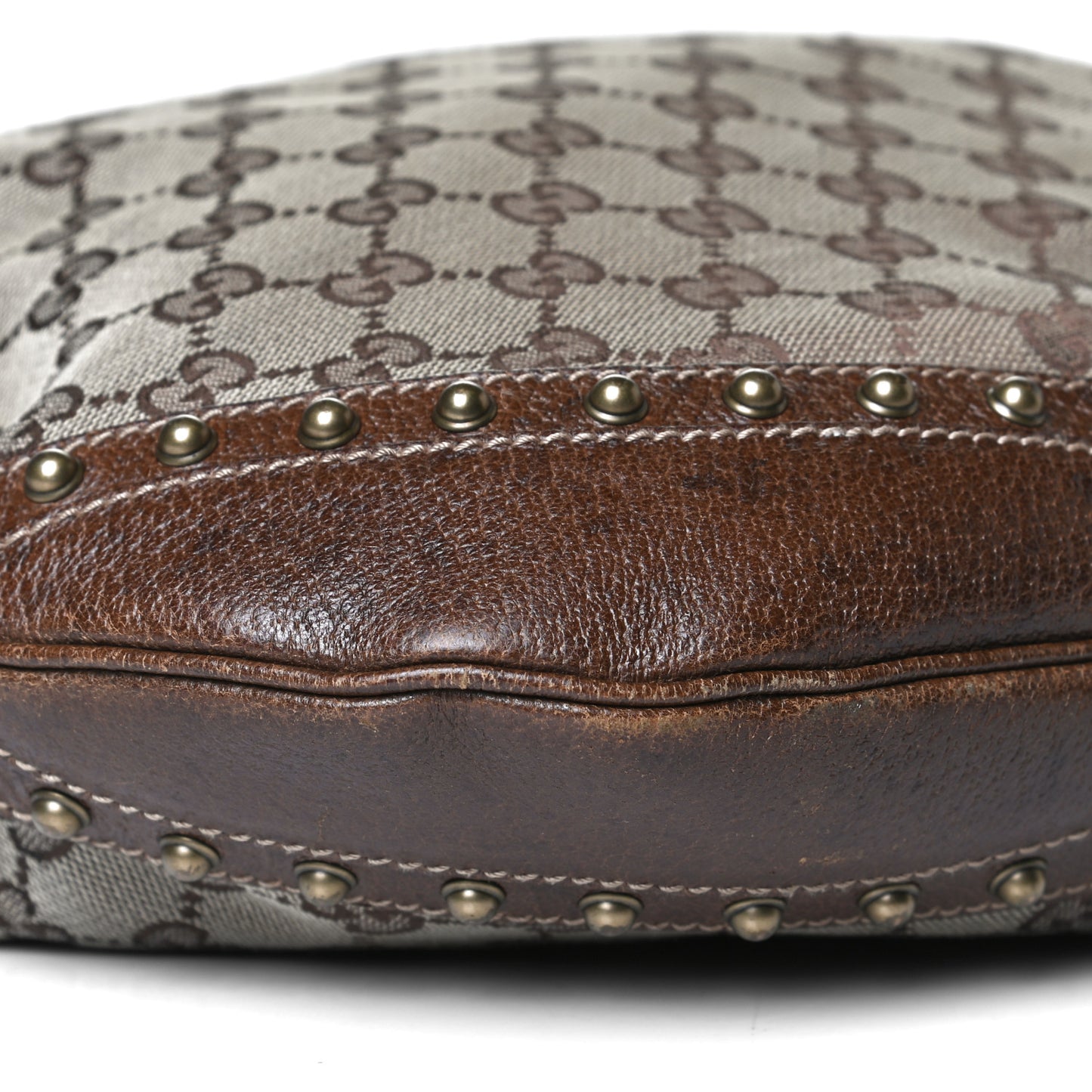 Monogram Pelham Studded Shoulder Bag Ebony