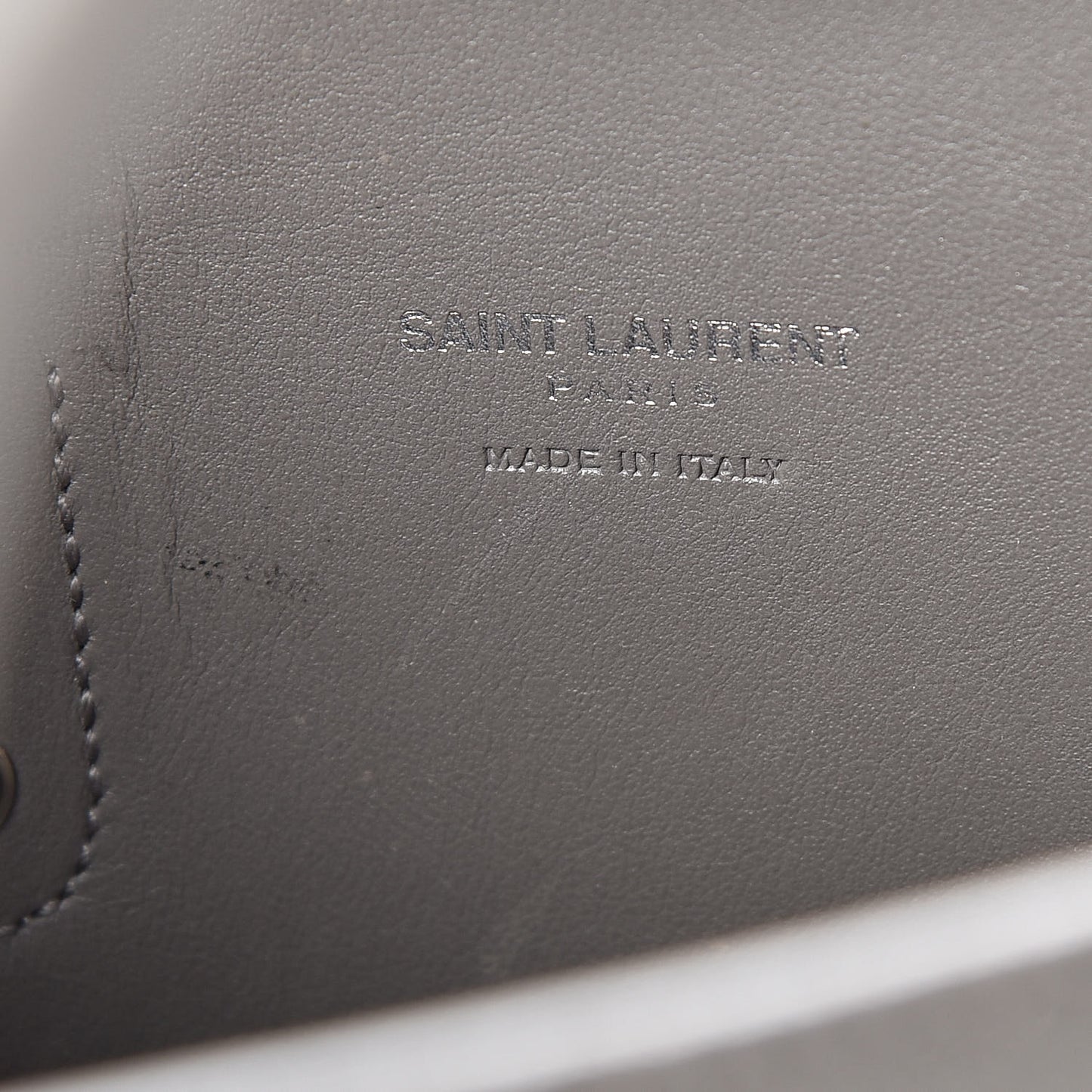 Grained Calfskin Nano Sac De Jour Fog