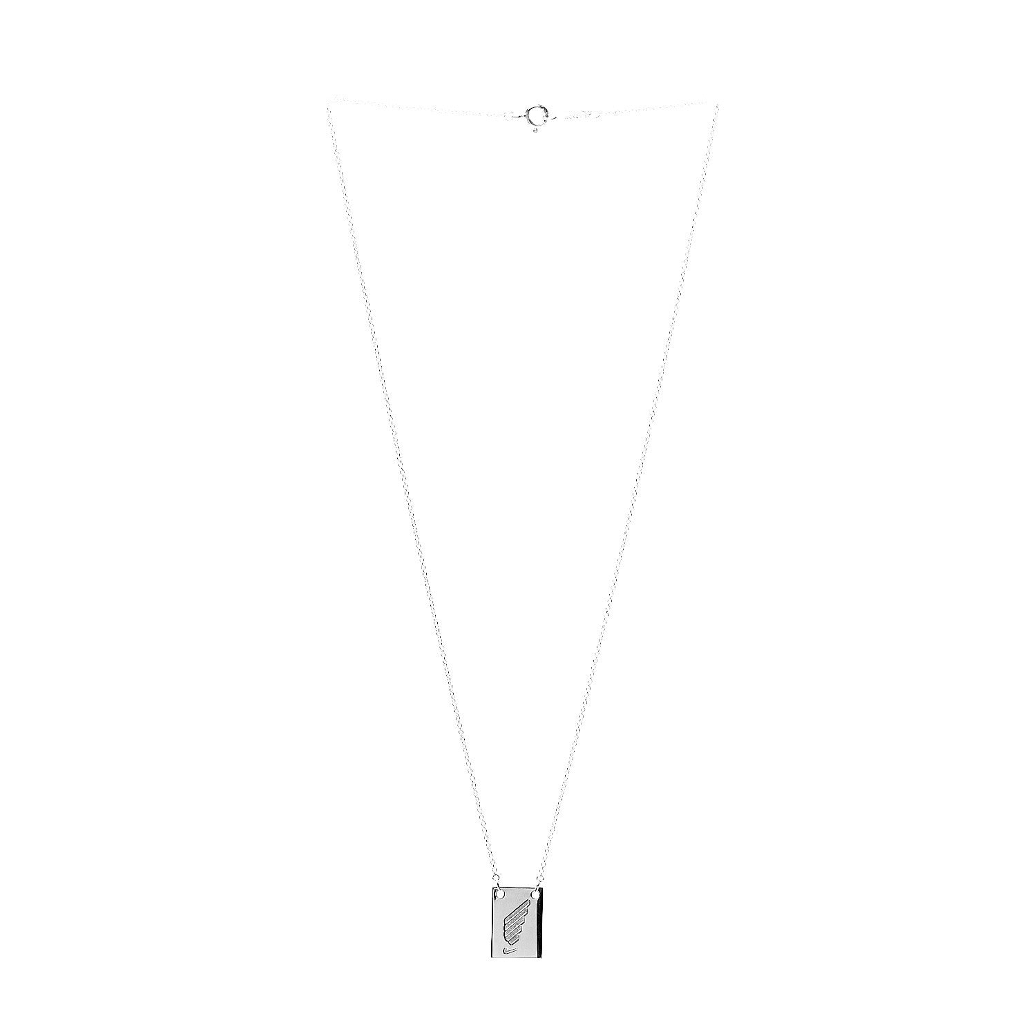 Tiffany Sterling Silver Nike Women's 2015 Marathon Pendant Necklace 2 of 5