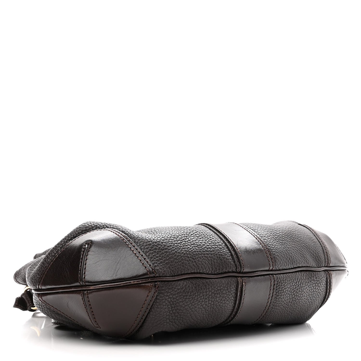 Burberry Grainy Calfskin Willenmore Hobo Dark Chocolate 4 of 11