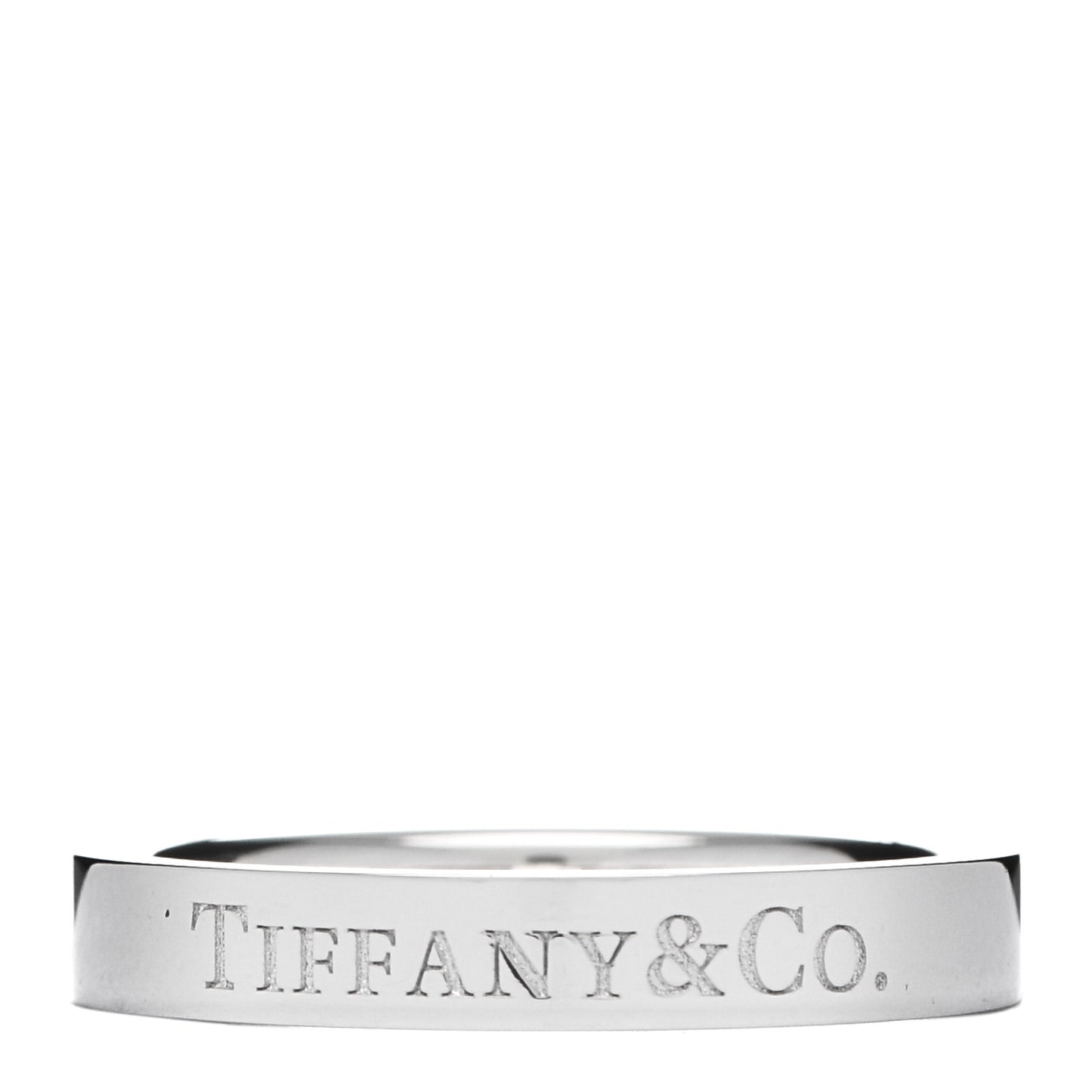 Platinum Logo Band Ring 48 4.5