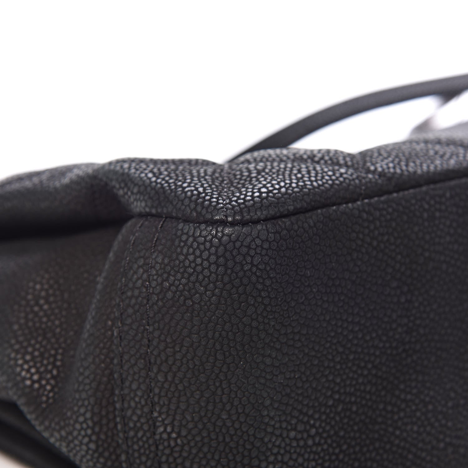 Chanel Iridescent Caviar Quilted Medium Lady Pearly Flap Black 13 of 16