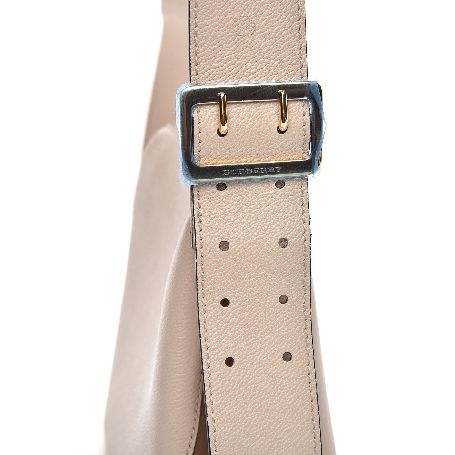 Burberry Soft Grain Calfskin House Check Small Helmsley Crossbody Limestone 10 of 10