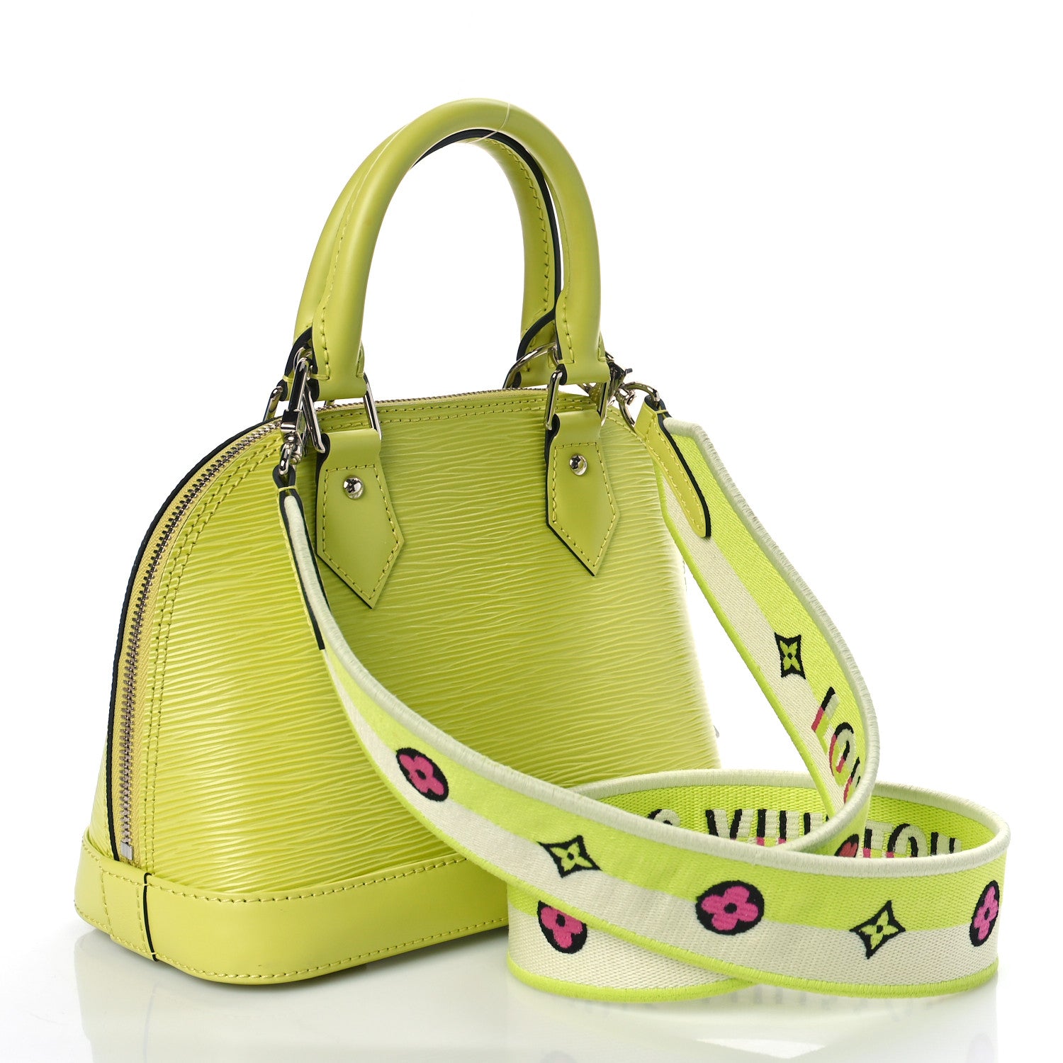 Louis Vuitton Epi Jacquard Alma BB Yellow Citron 3 of 8