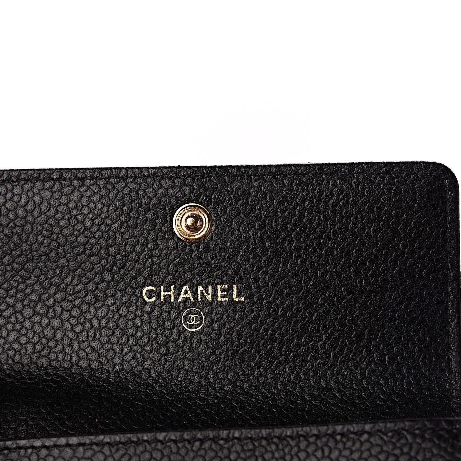 Chanel Caviar Quilted Flap Card Holder Wallet Black 9 of 10