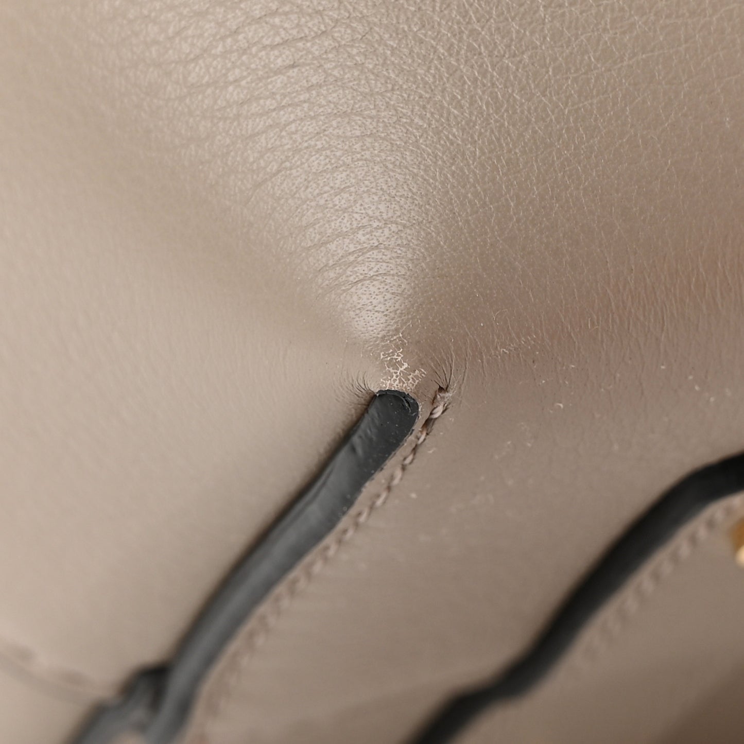 Soft Grain Calfskin Small Belt Bag Mineral Grey