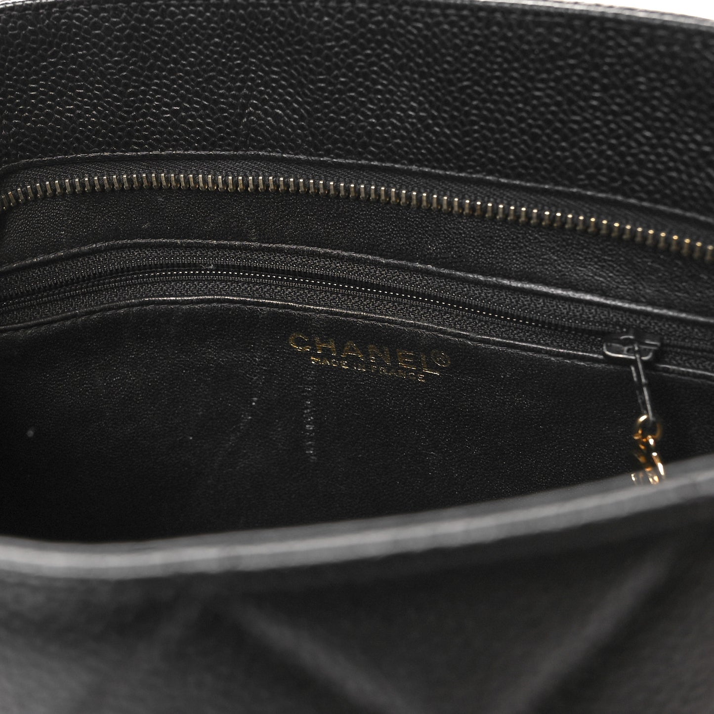 Caviar Quilted Medallion Tote Black