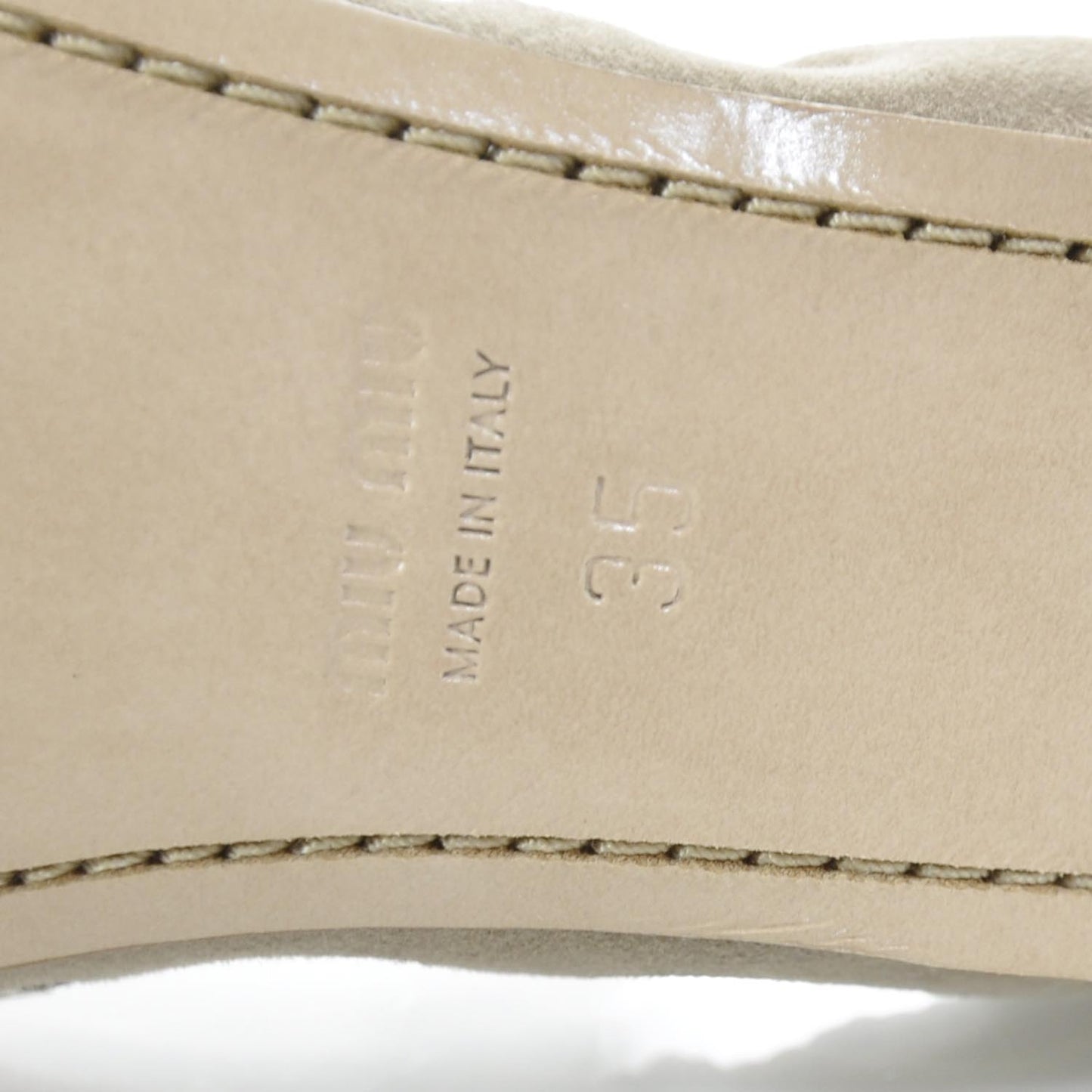 Suede Jeweled Ballet Flats 35